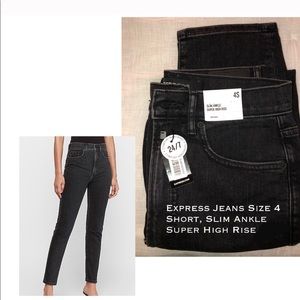 Black high rise jeans